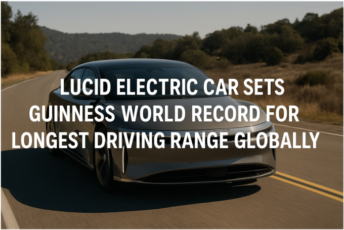 Lucid Electric Car Sets Guinness World Record for Longest Driving Range Globally